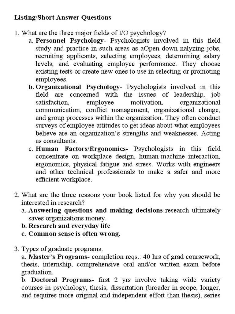 Industrial Psychology Enumeration Reviewer | PDF | Validity (Statistics ...