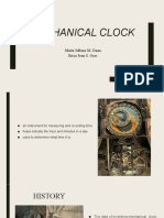 Mechanical Clock: Maita Jullane M. Daan Erica Jean S. Oras