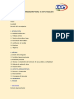 Esquema Del Proyecto de Investigación