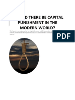 Should There Be Capital Punishment in The Modern World?: English Grammar & Composition