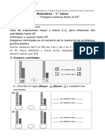 1° Matemática Guia N°29 Adaptada