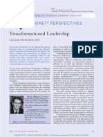 Transformational Leadership: Magnet Perspectives