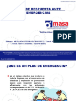 Plan de Emergencia MASA - 2013