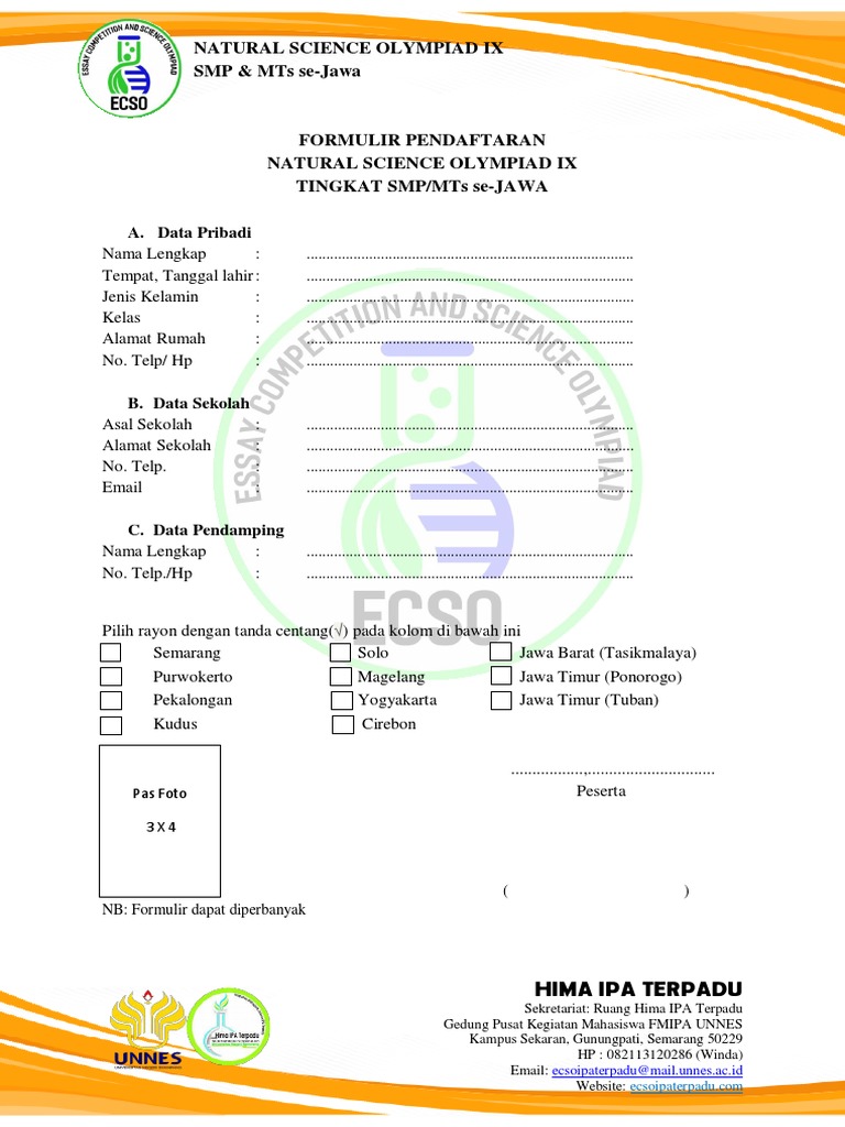 Natural Science Olympiad IX SMP/MTs Jawa | PDF