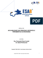 Aplicabilidade Das Principais Vertentes e Ferramentas Da Ergonomia PDF
