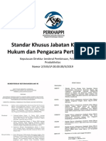 Standar Khusus Jabatan Konsultan Hukum Dan Pengacara Pertambangan