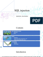 SQL Injection: Realized By: Dorra Boukari