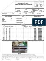 Visual inspection report of welds on hydroelectric plant rotor