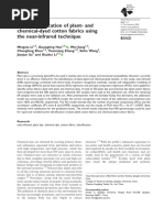 Rapid Identification of Plant-And Chemical-Dyed Cotton Fabrics Using The Near-Infrared Technique