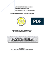 Planificación de La Investigación