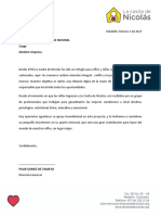 Carta Empresas para Donaciones - 2019 - PERSONAS NATURALES - Pide Aumento - FINAL