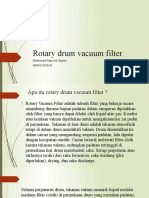 Rotary drum vacuum filter dalam industri