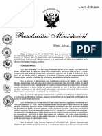 RM 363 2020 Minsa. Plan de Salud Mental