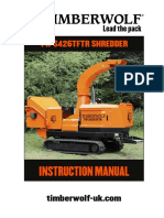 Timberwolf TW S426TFTR Wood Shredder Instruction Manual English