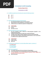 Introduction To Soft Computing: Practice Sheet: NN-1