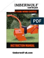 Timberwolf TW PTO 150H Wood Chipper Instruction Manual English