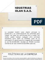 Politicas de La Empresa Industrias Rolan