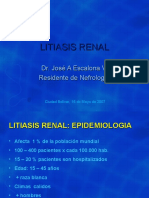 Litiasis Renal: Epidemiología, Factores de Riesgo y Tratamiento