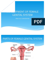 Development of Female Genital System: Prof. Dr.P. Saraswathi