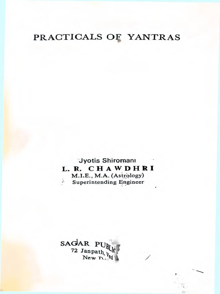 Practicals 0f Yantra, PDF, Pen