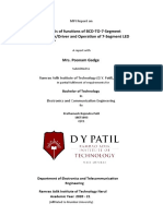 Analysis of Functions of BCD-TO-7-Segment Decoder/Driver and Operation of 7-Segment LED Display