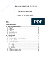 Oscar Luis Castañeda Lossio: Plan de Gobierno