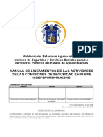 Manual de Lineamientos de Las Actividades de Las Comisiones de Seguridad e Higiene 2009