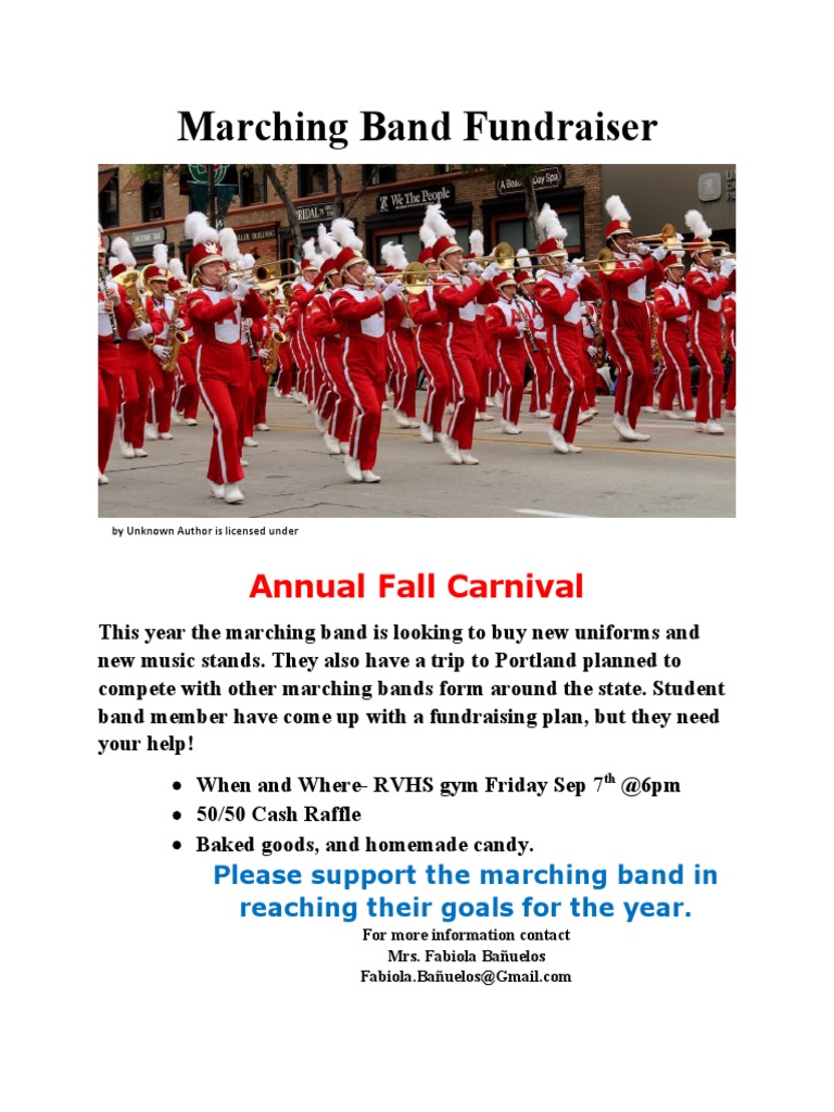 Marching Band Fundraiser PDF