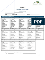 Blank Weqaya Contact Tracing Form - Appendix 3