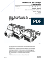 Lista de verificação do sistema de controle do motor Volvo