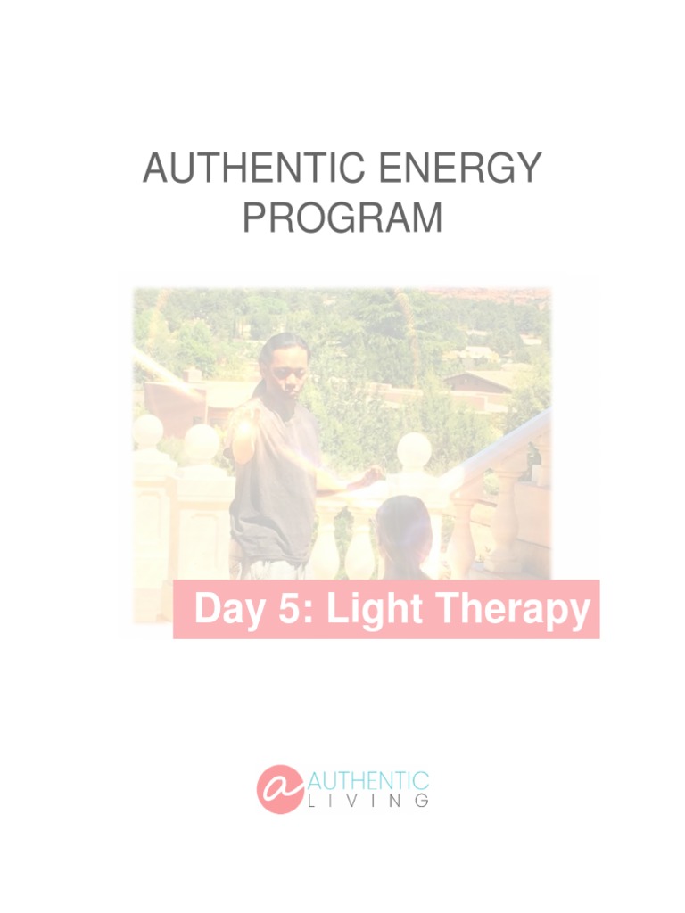 D05 Energy Day 5 Light Therapy PDF Color Psychological Concepts