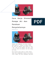 Cara Kerja Otomatis Pompa Air Dan Panduan Penyetelannya PDF