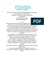 Iso 45001 y La Evolución de Los Ohsms