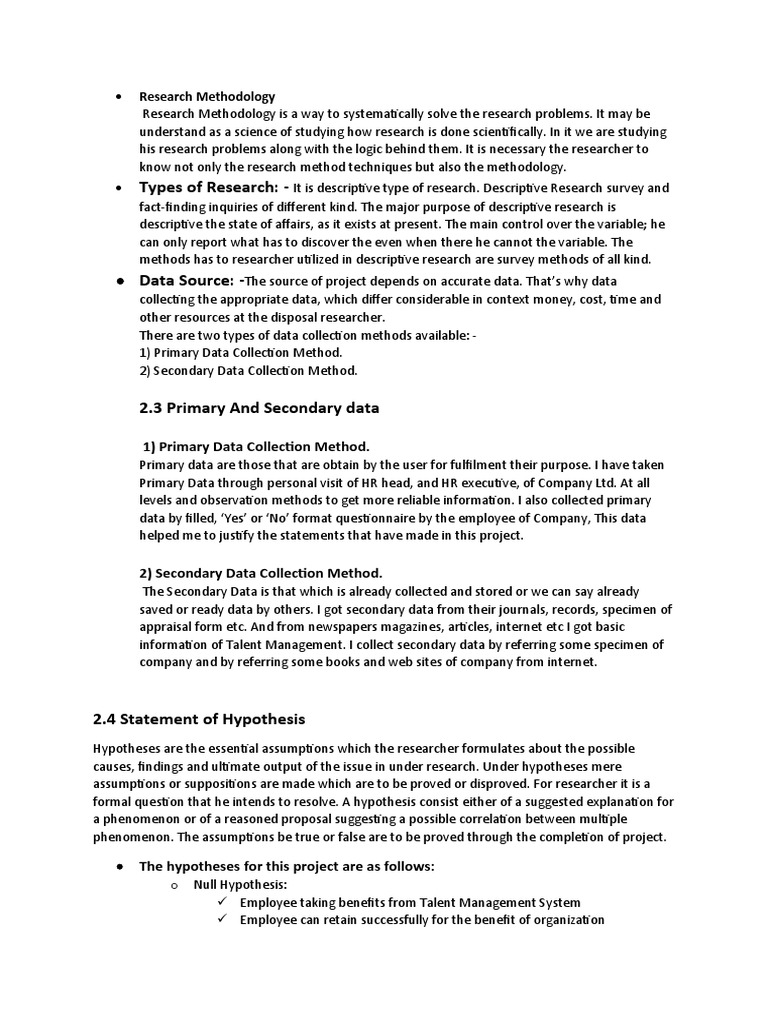 Types of Research: - : Data Source | PDF | Hypothesis | Methodology