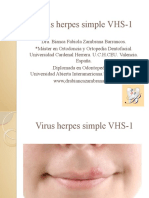 Virus Herpes Simple VHS-1 - Dra. Bianca Fabiola Zambrana Barrancos.