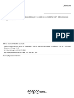 Hamon Description Structurale de Le Horla PDF