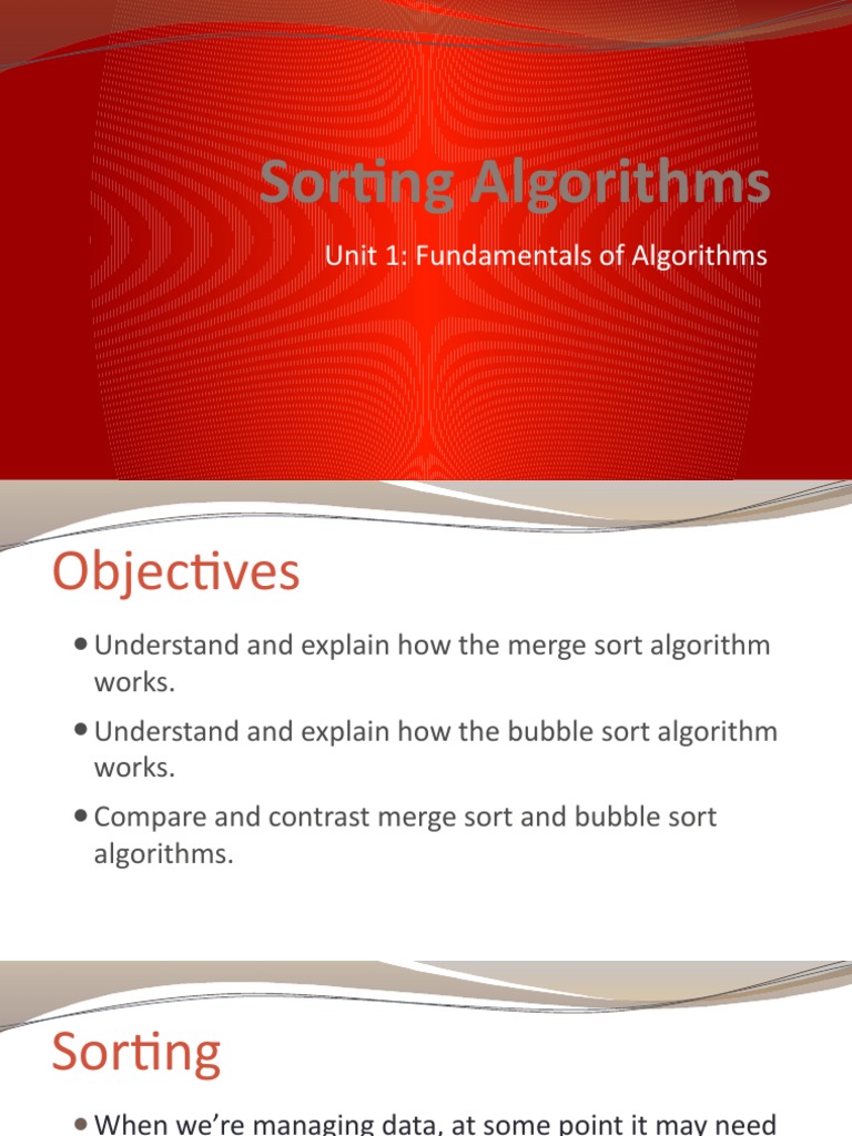 3 - Sorting Algorithms | PDF | Discrete Mathematics | Algorithms