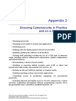 Appendix 2: Ensuring Cybersecurity in Practice and On A Daily Basis