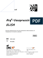 Arg - Vasopressin Elisa: User S Manual