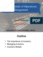 Fundamentals of Operations Management: University of Central Punjab, Lahore