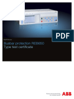 Busbar Protection REB650: Type Test Certificate