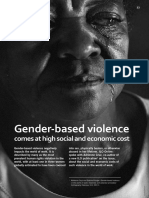 Gender-Based Violence: Comes at High Social and Economic Cost
