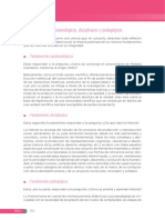 Fundamentos Epistemológicos, Disciplinares y Pedagógicos