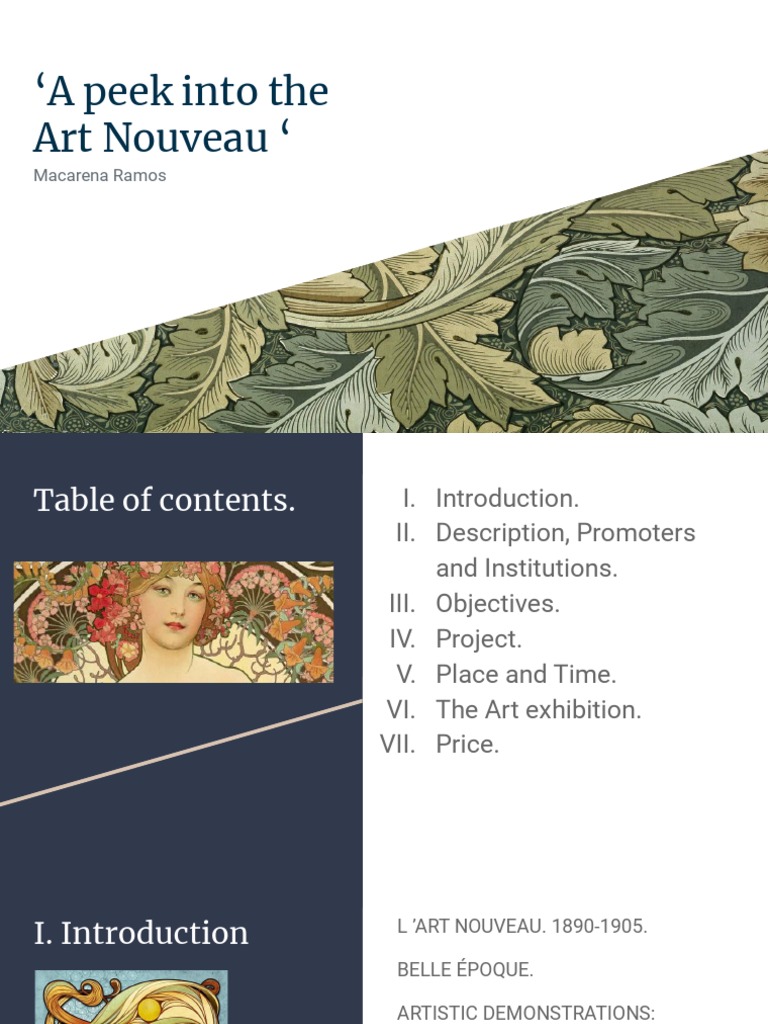 A Peek Into The Art Nouveau | PDF | Art Nouveau | Aesthetics