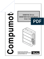 OEM750 Drive OEM750X Drive/Indexer User Guide: Compumotor Division Parker Hannifin Corporation P/N 88-016109-01 B