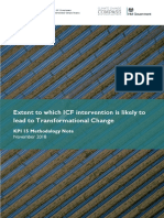KPI 15 Extent ICF Intervention Lead Transformational Change