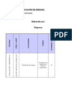 Matriz de Riesgos Hidrocarburos