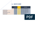 Mayo Santiago Plantilla Plan de Trabajo Mayo 2020