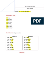 Interrogative Form ?: Grammar: Can You/ He/ She/ They... ?