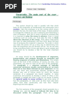 Paragraphs Structure and Linking